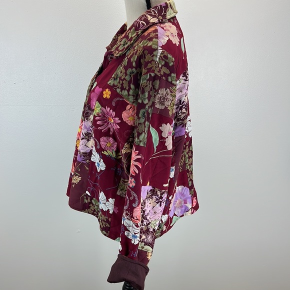 ⭐️ VINTAGE Patchwork Quilted Grandma Core Medium Weight Lined Jacket Coat NWT - Picture 2 of 12